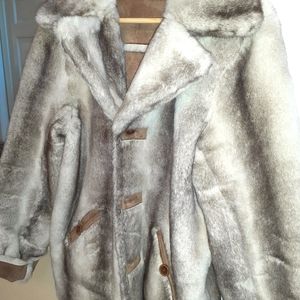 Dennis Basso Med.,  reversible faux fur.